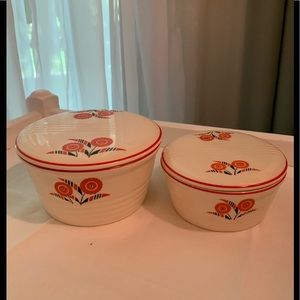Vintage Universal Potteries Lidded Dishes
